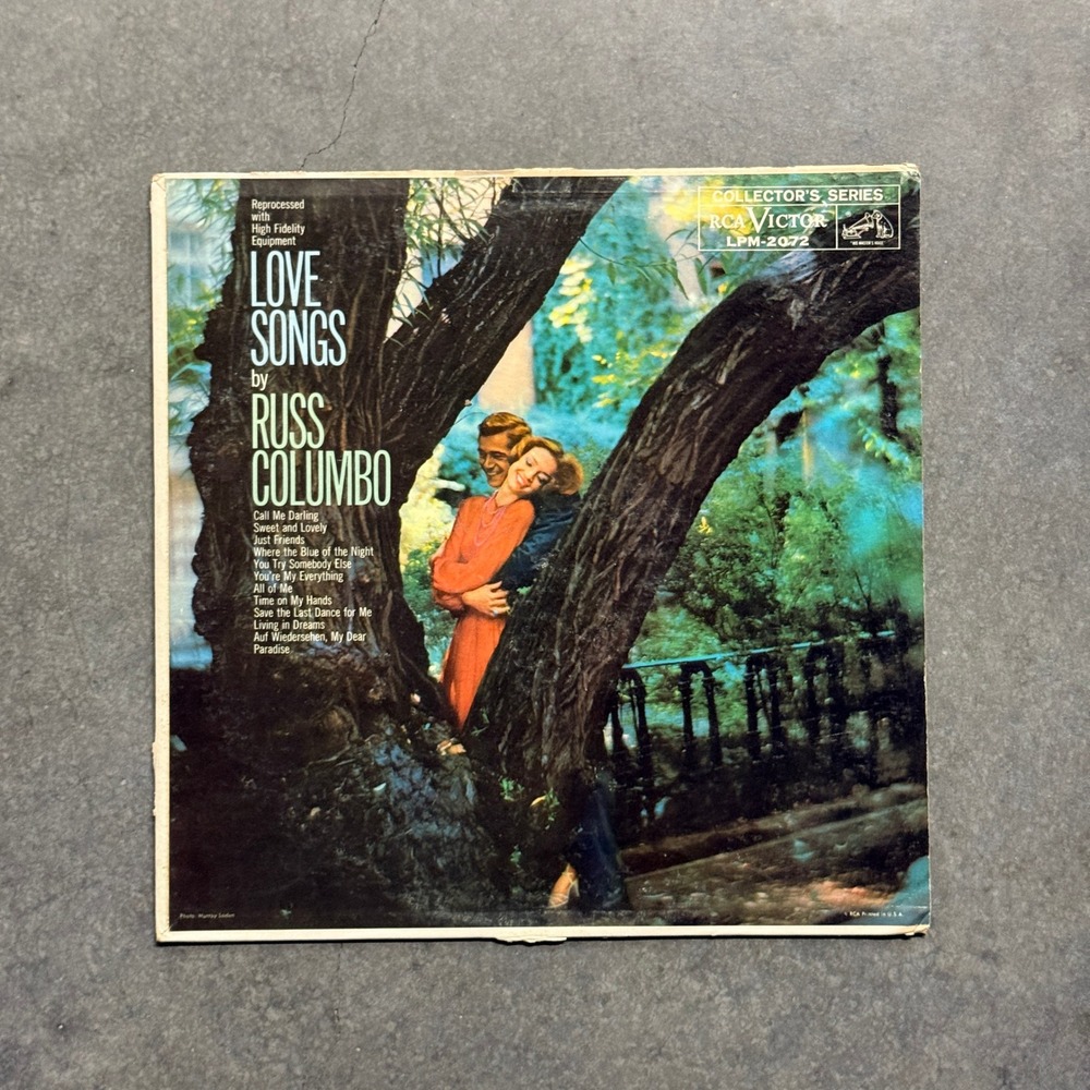 Russ Columbo Love Songs Vinyl LP RCA Victor LPM-2072 Collector Series 33 RPM
